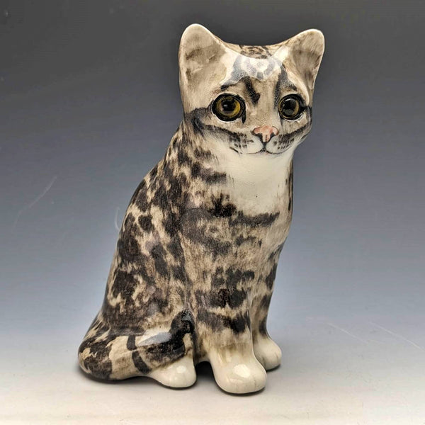 British Winstan Ray Kensington Cat Pheasant Pottery Figurine (Size 2)